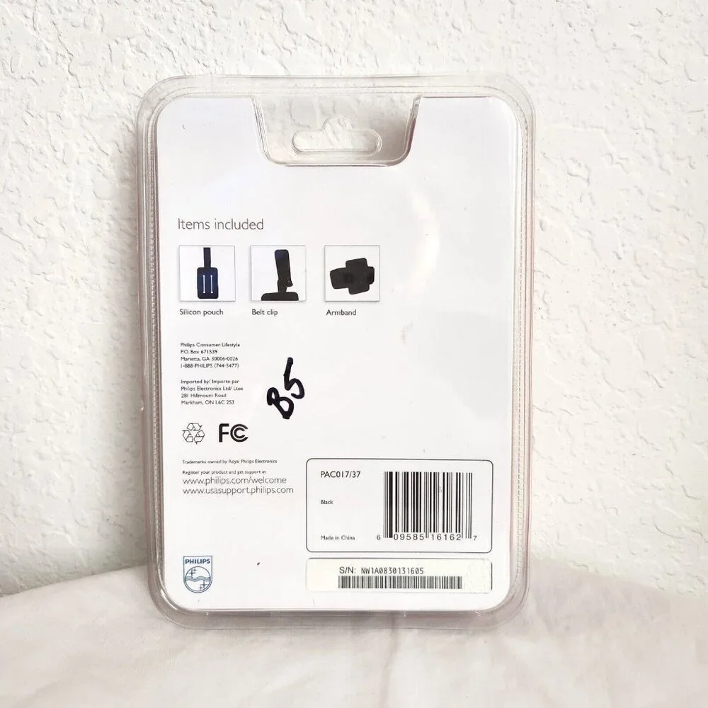 Philips Go Gear Move Pack PAC017 Belt Clip Armband Silicon Pouch NIP NRFB